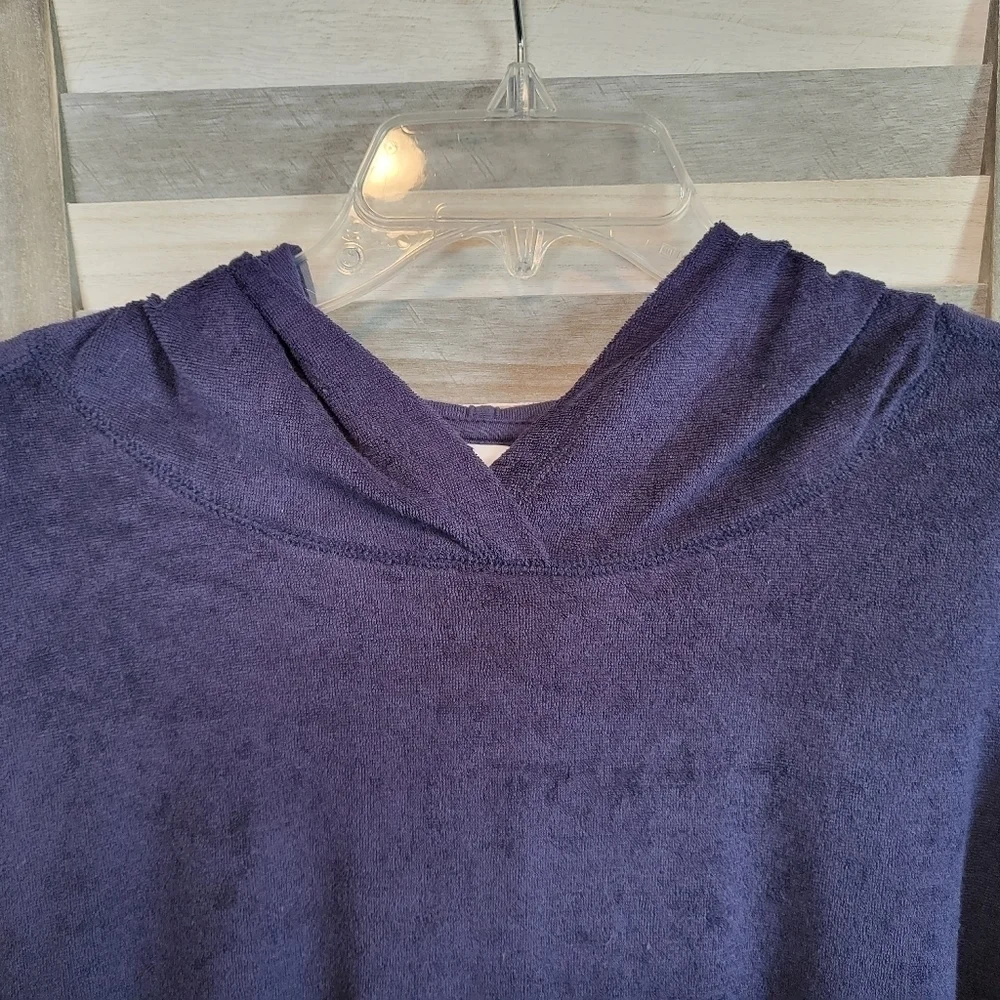 Women's Plus Size Long Sleeve Terry Hooded Shirt | Ava & Viv | 2X - Picture 2 of 14